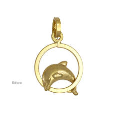 Zawieszka złota z delfinkiem pr.585