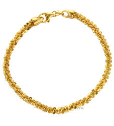 Bransoletka złota blaszki, pr.585 roz.19 cm