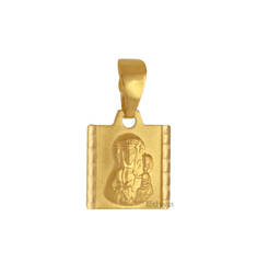 Zawieszka Medalik złoty z wizerunkiem Matki Boskiej z dzieciątkiem pr.585