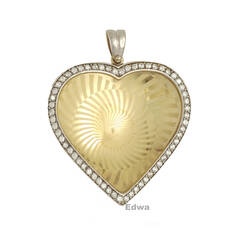Serce złote z cyrkoniami pr.585