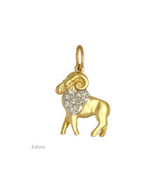 Zawieszka złota znak zodiaku Baran pr.585