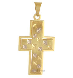 Zawieszka złota Krzyż pr.585