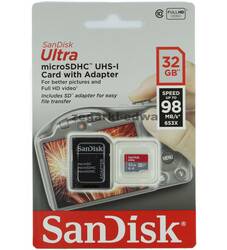 Karta Sandisk Micro SD 32  GB ULTRA (microSD HC) 98 MB/s
