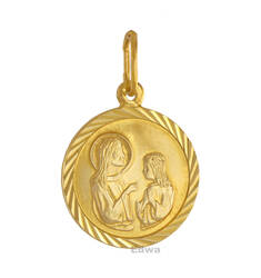 Zawieszka złota, Medalik komunijny pr.585